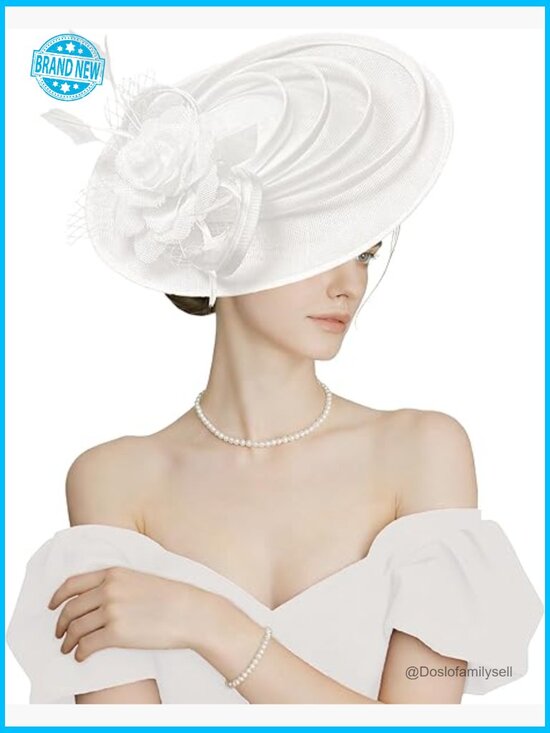 Derby Fascinator Hat Vintage 1920s Headwear Tea Party Cocktail Church